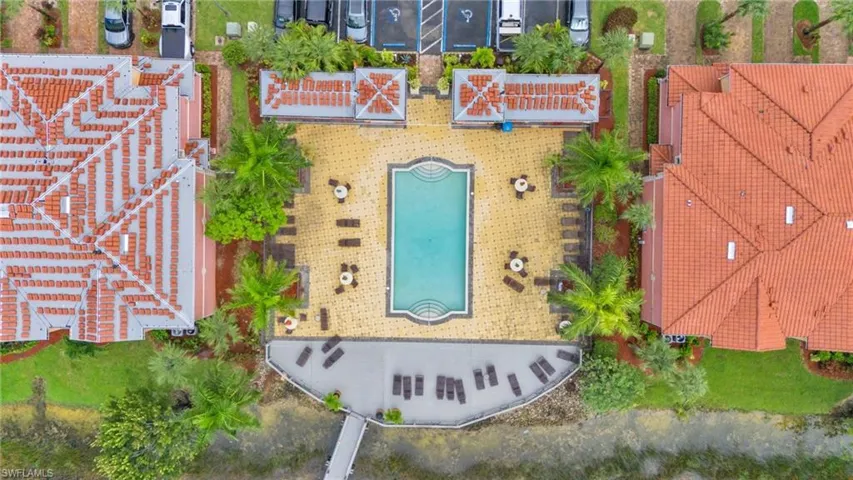 Birds eye view of property