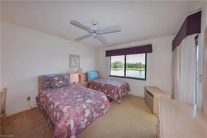 Master Bedroom -Carpeted with ceiling fan