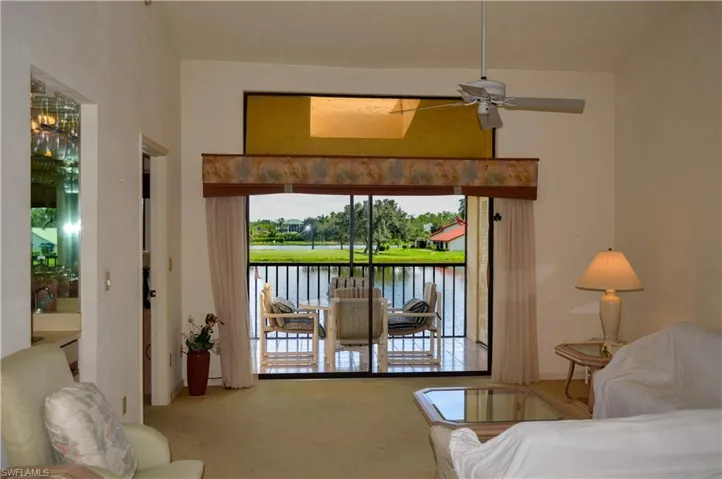 Spacious Living area with view
