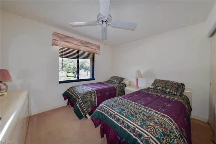 Carpeted 2nd bedroom