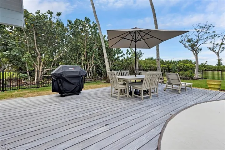 Deck with grilling area
