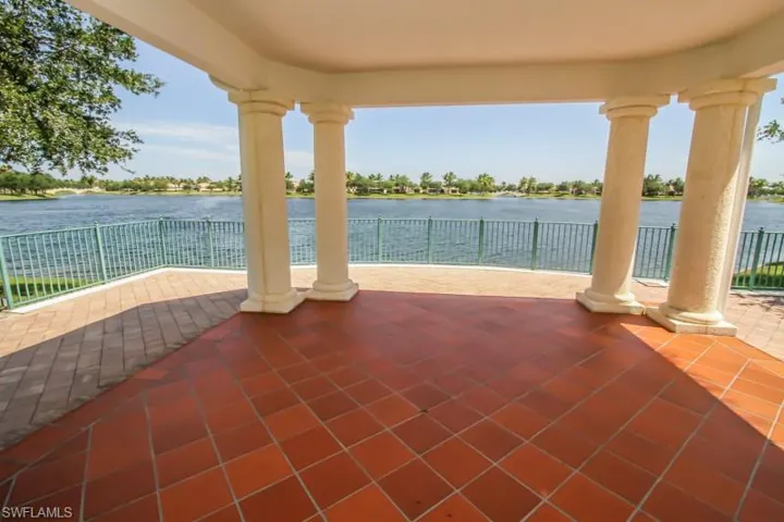 View of patio / terrace with a water view