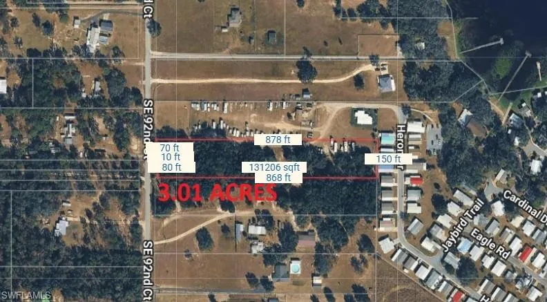 Survey Plat. Indicating property dimensions and acreage