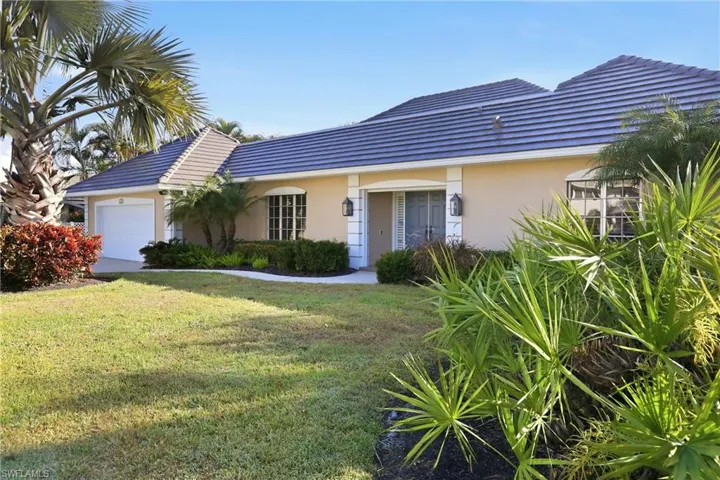 Nicely landscaped yard