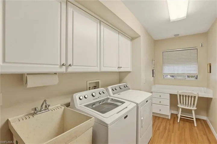 spacious laundry