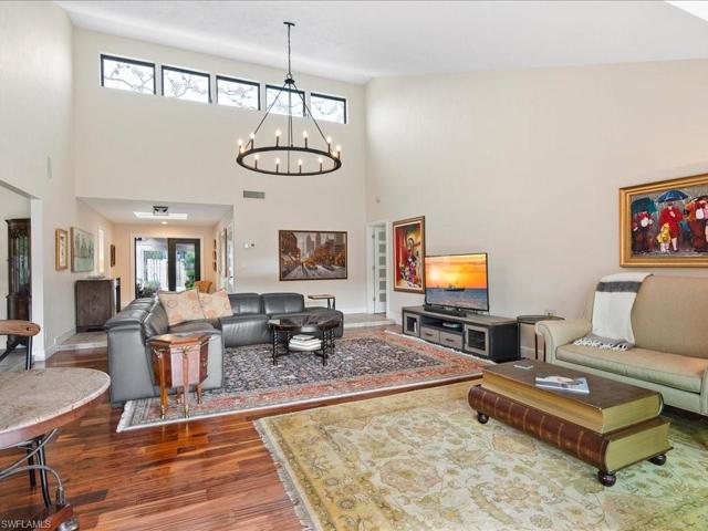 Great room looking to foyer and main entrance