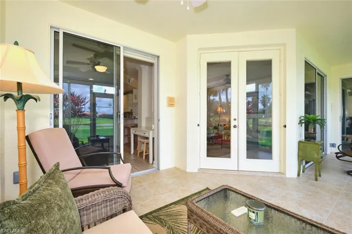 Sunroom / solarium with french doors