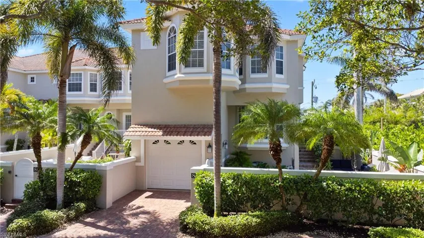View of subject property featuring a pool area