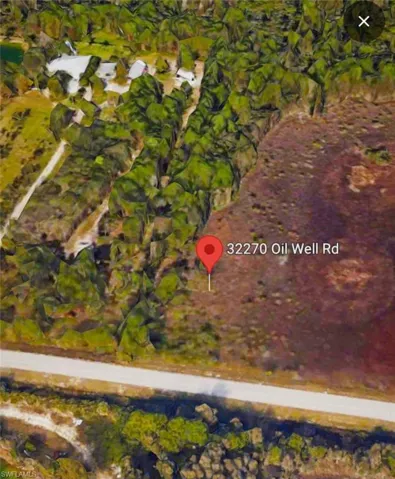 Aerial map of property and surrounding area