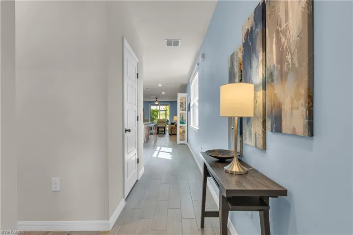 Front entrace Hall featuring baseboards and ceramic tile floors.