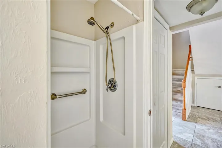 Bathroom featuring a shower