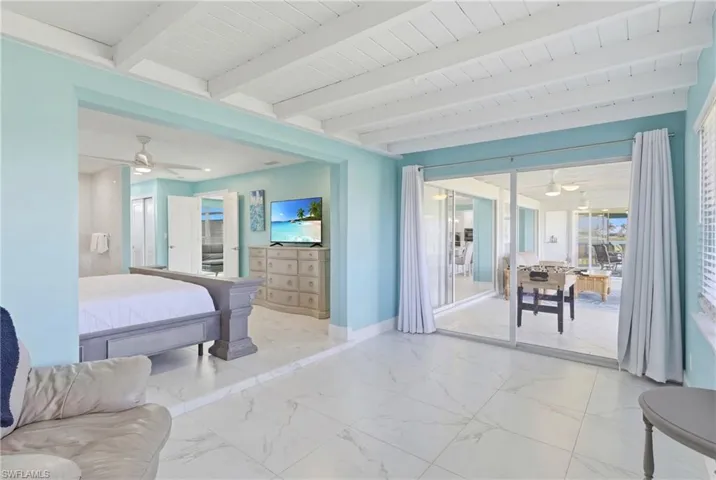 The primary bathroom is a luxurious spa like retreat with double vanity sinks, separate and private bath tub and a full walk in oversized shower that is wheel chair accessible.