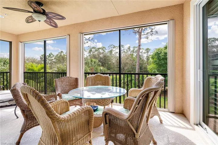 Lanai overlooking golf course