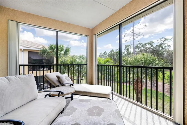 Relax on your lanai with gorgeous landscaping and golf course views