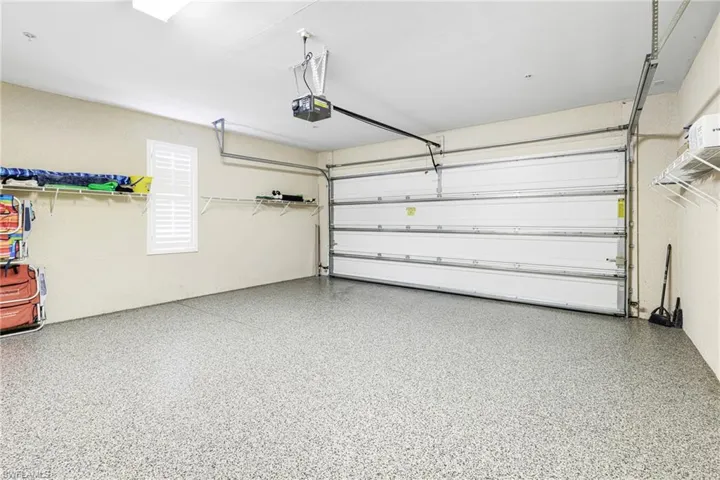 Epoxy floor in  garage