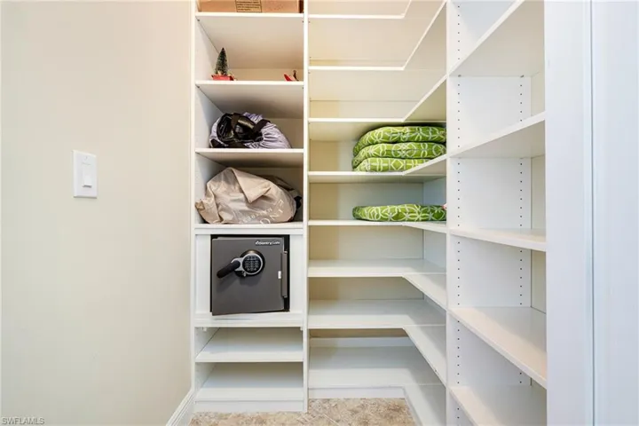more storage and a safe