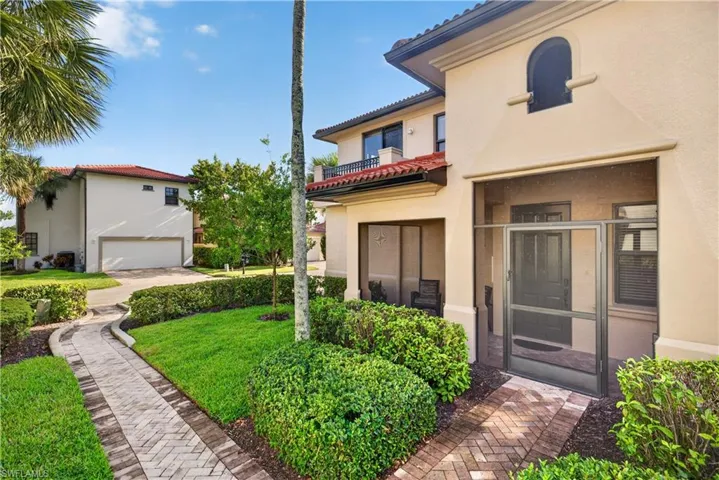 Screened Entry with paver walk way