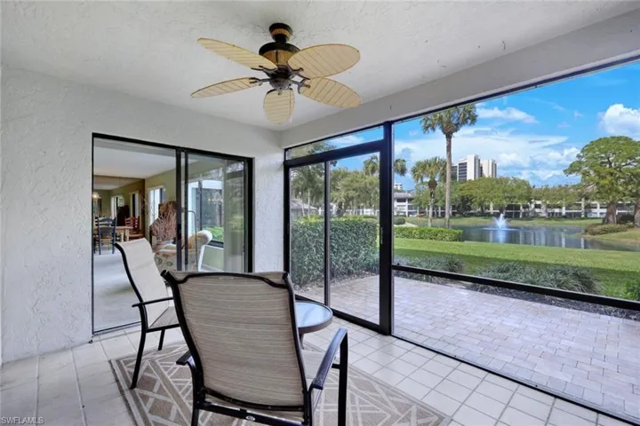 Lanai with access from the living room