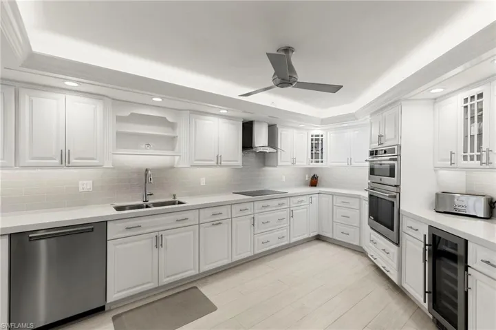 Lots of cabinet space, many with custom pullout shelving