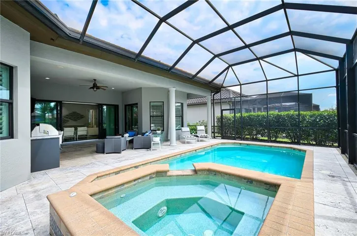 New surface lanai, salt water pool and spa heated by gas and solar