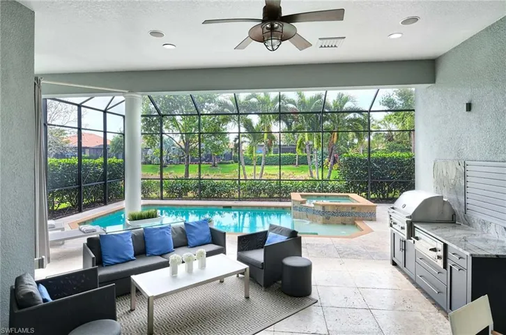 NEW surface on lanai with gas grill