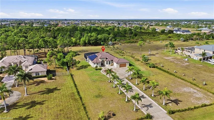 View from above of property
