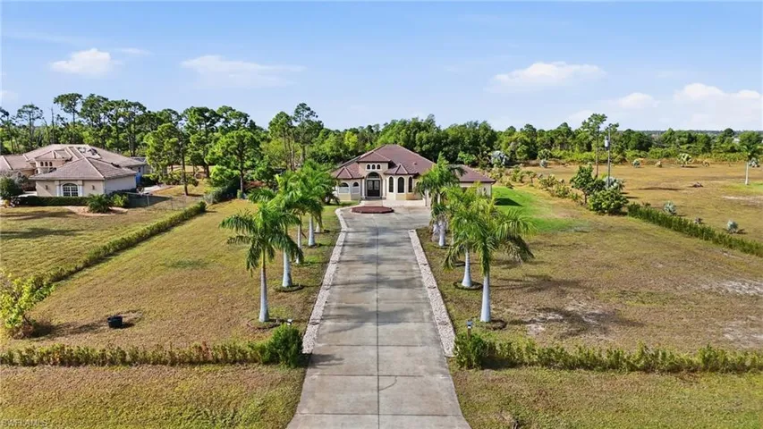 View of front of home with a front yard