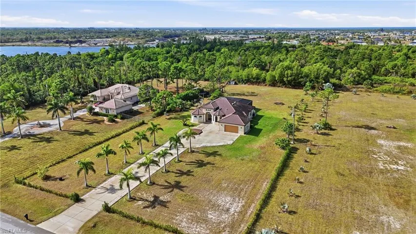 Aerial view of property and surrounding area