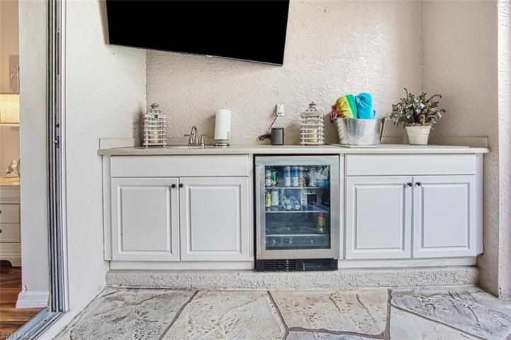 Entertaining Bar with wine Fridge