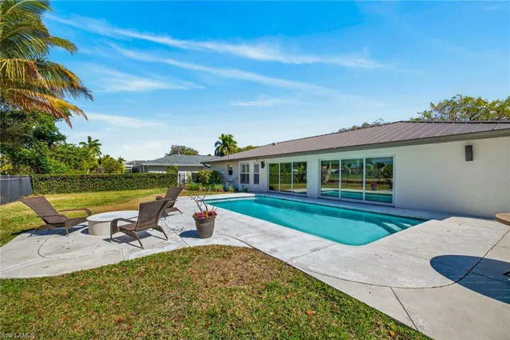 View of pool with patio surround