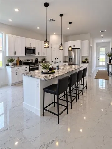 Virtual staged kitchen