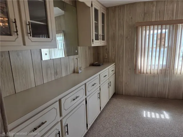 Formal Dining room with built-ins for additional storage