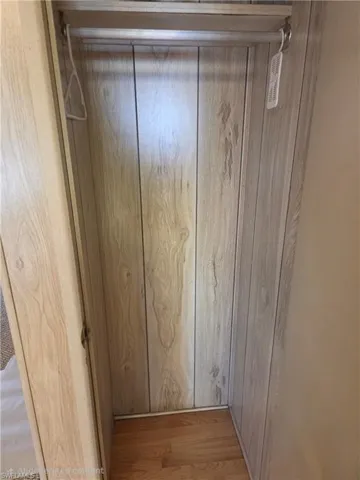 Closet off the Kitchen for extra household storage. Can also be used as a Pantry.
