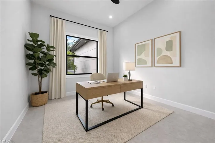 VIRTUALLY STAGED office/den