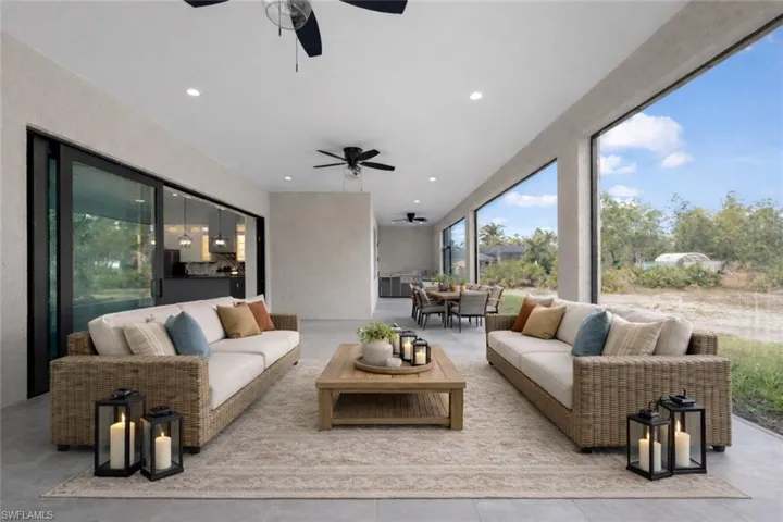 VIRTUALLY STAGED outdoor lanai