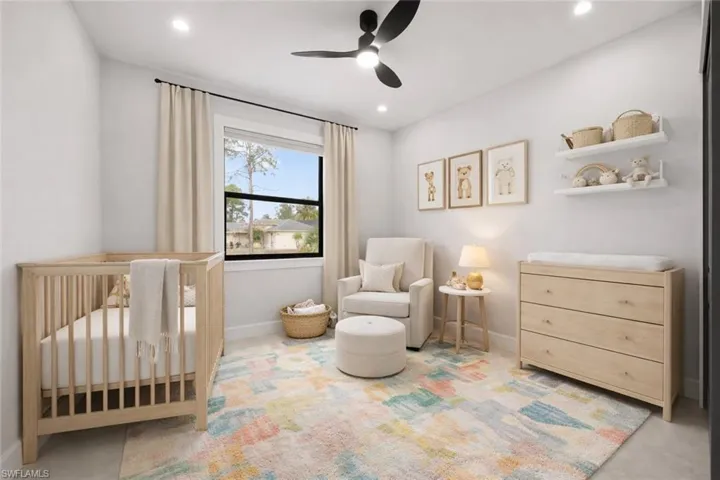 VIRTUALLY STAGED BEDROOM