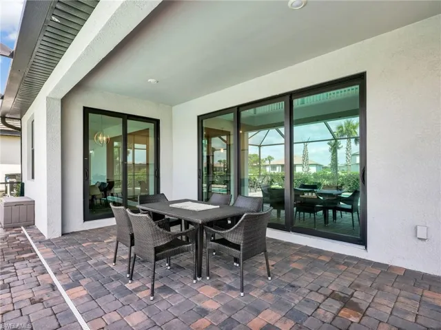 View of patio featuring outdoor dining area