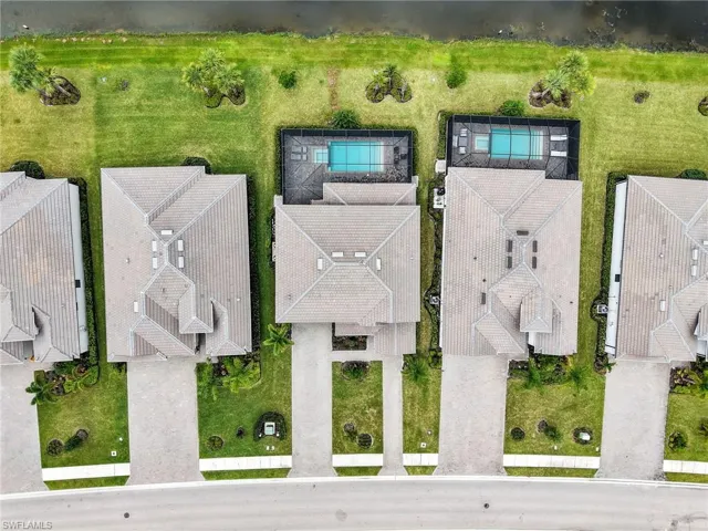 Bird's eye view of a pool