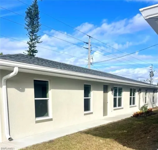 View of back of property