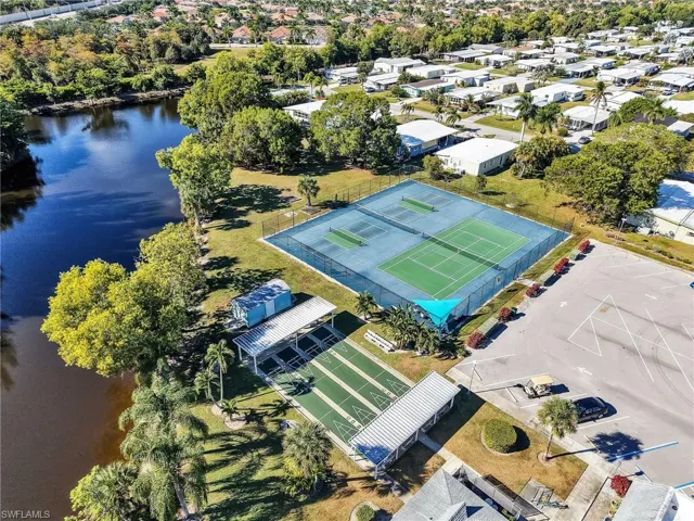 Drone / aerial view of a large body of water