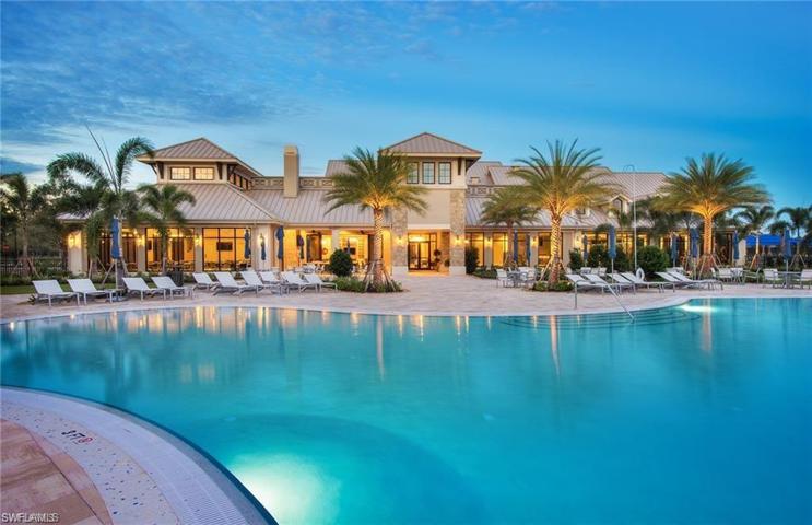 Resort Style Pool at Dusk