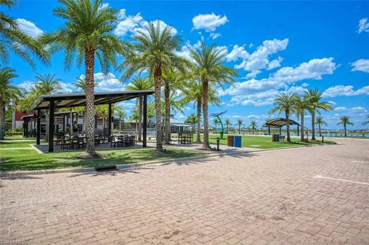 Surrounding community with a lawn