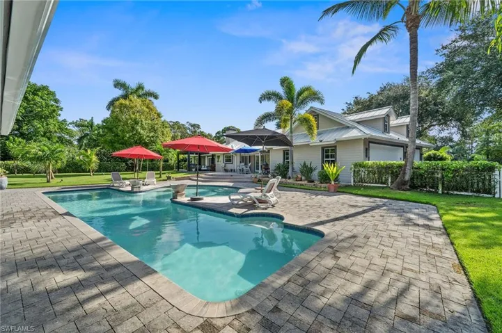 Oversized pool to swim laps
