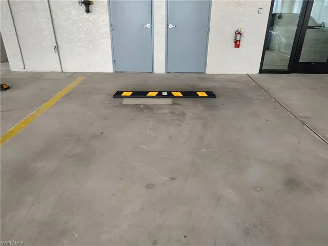 Parking space next to elevator