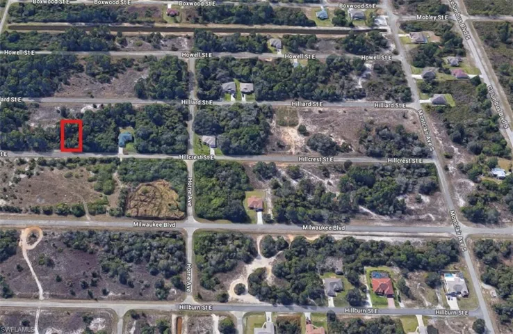 Aerial view of property's location