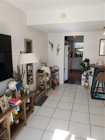 Kitchen off the living room