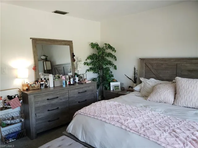 Ample room for large bed, nightstand and dresser