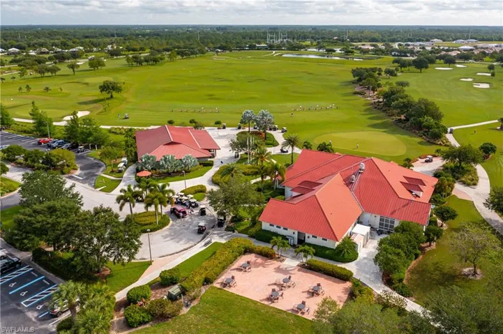 Drone / aerial view of a local golf course