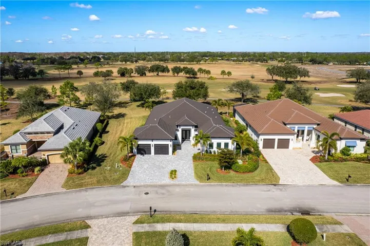 Aerial view of a local golf course