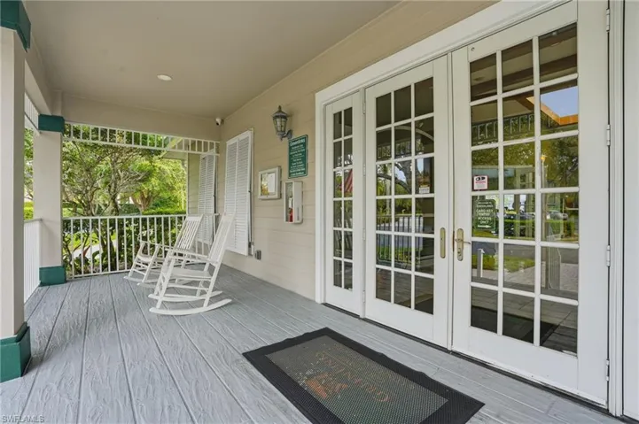 Deck featuring french doors